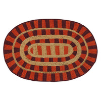 SAGE & CLARE FERNANDA JUTE MAT: CRIMSON