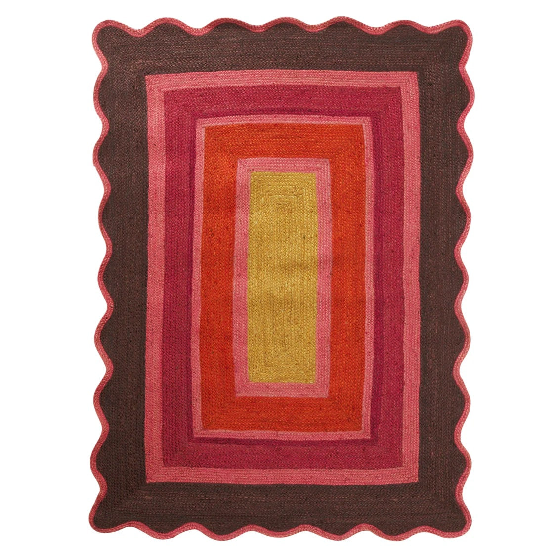 SAGE & CLARE MELVIE JUTE RUG: GARNET / 150 X 210CM
