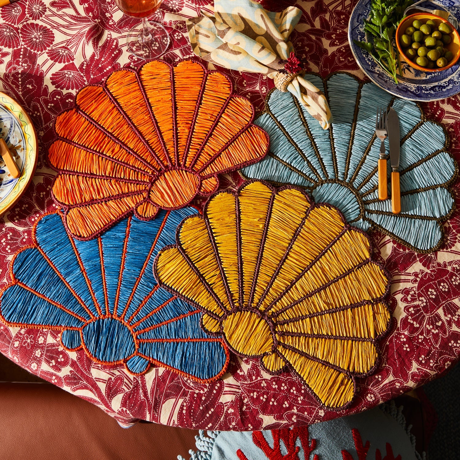 SAGE & CLARE MIA PLACEMAT SET: AZURE