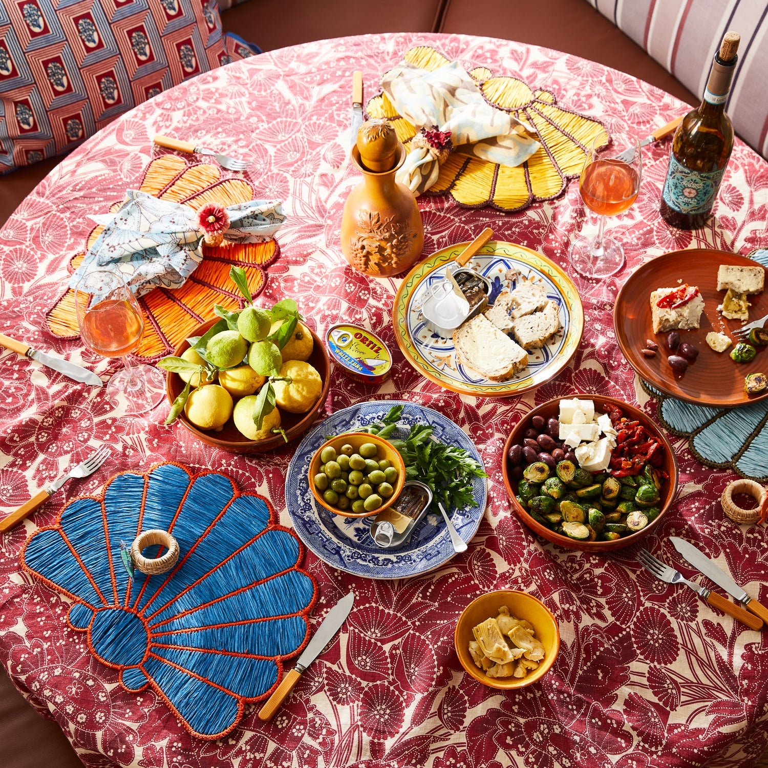 SAGE & CLARE MIA PLACEMAT SET: AZURE