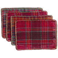 SAGE & CLARE ISLA PLACEMAT SET: CRIMSON