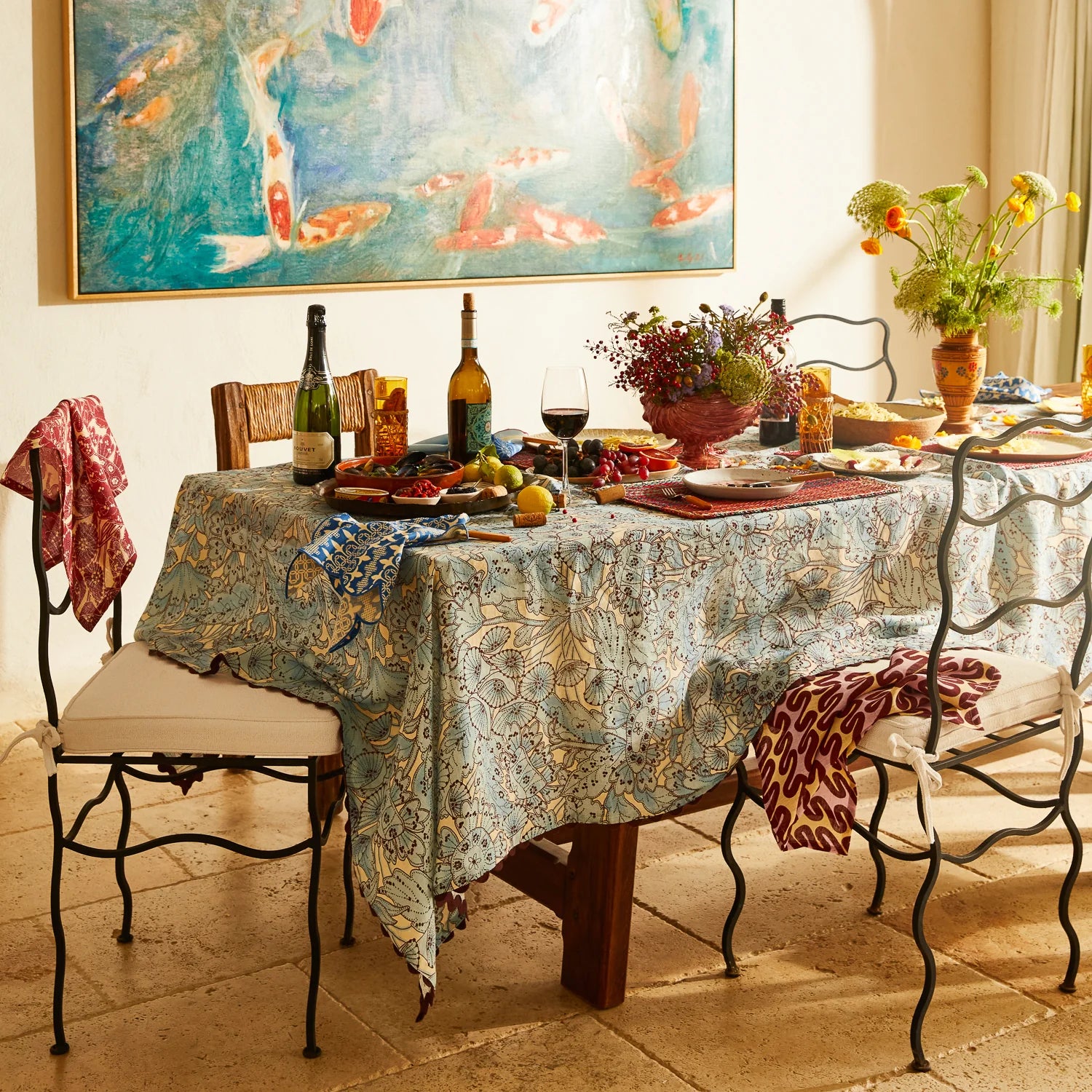 SAGE & CLARE ISLA PLACEMAT SET: CRIMSON