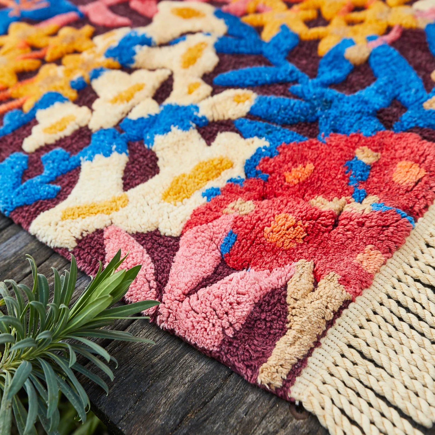 SAGE & CLARE FRANCESCA BATH MAT: GARNET