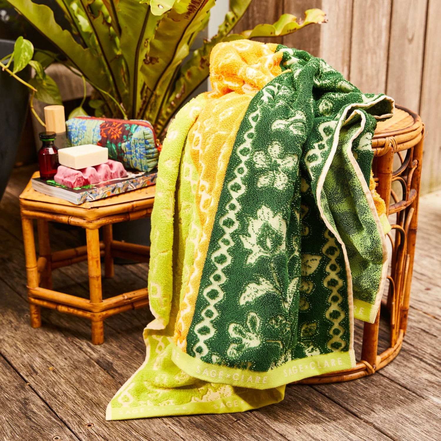 SAGE & CLARE THEA BATH SHEET: ANISE