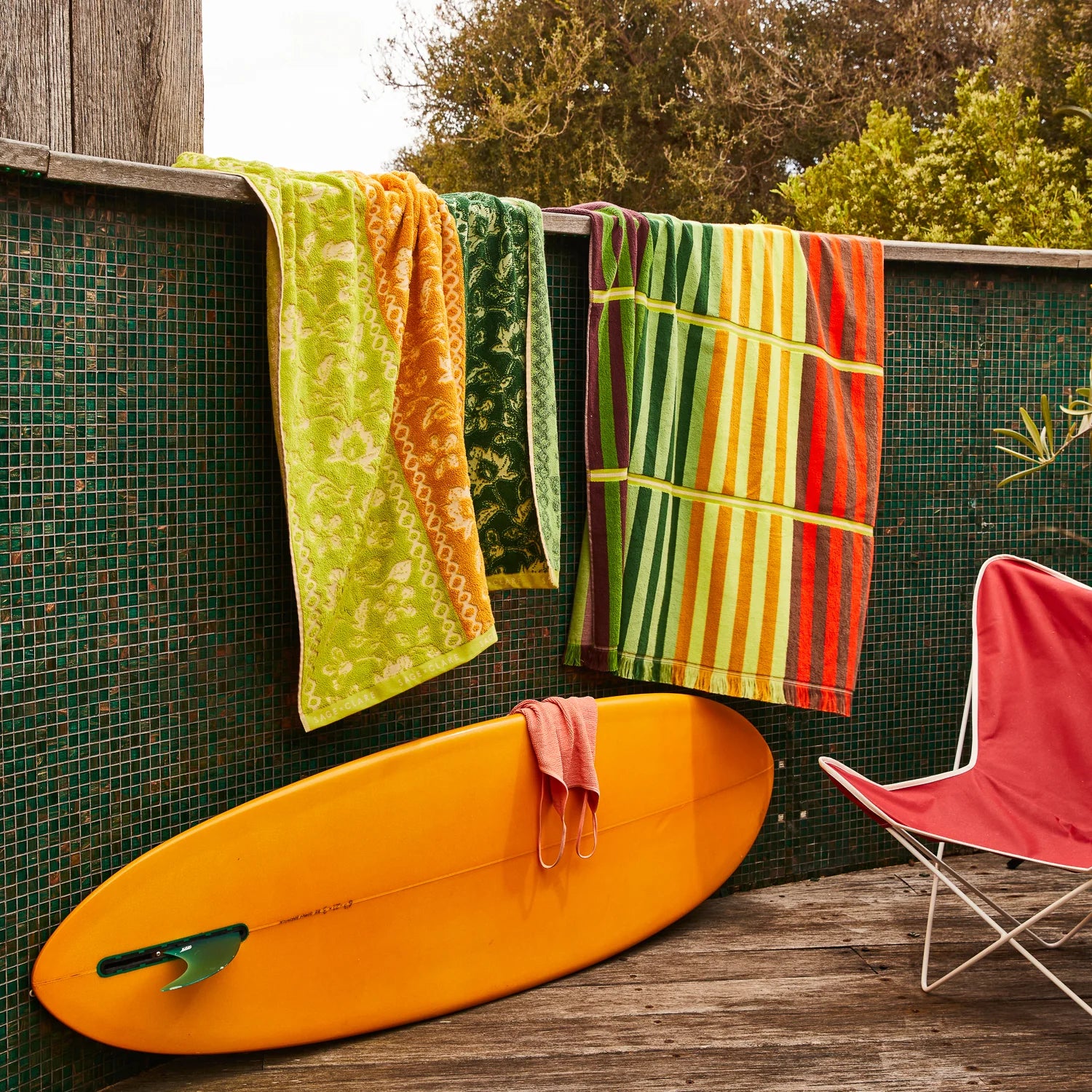 SAGE & CLARE THEA BATH SHEET: ANISE