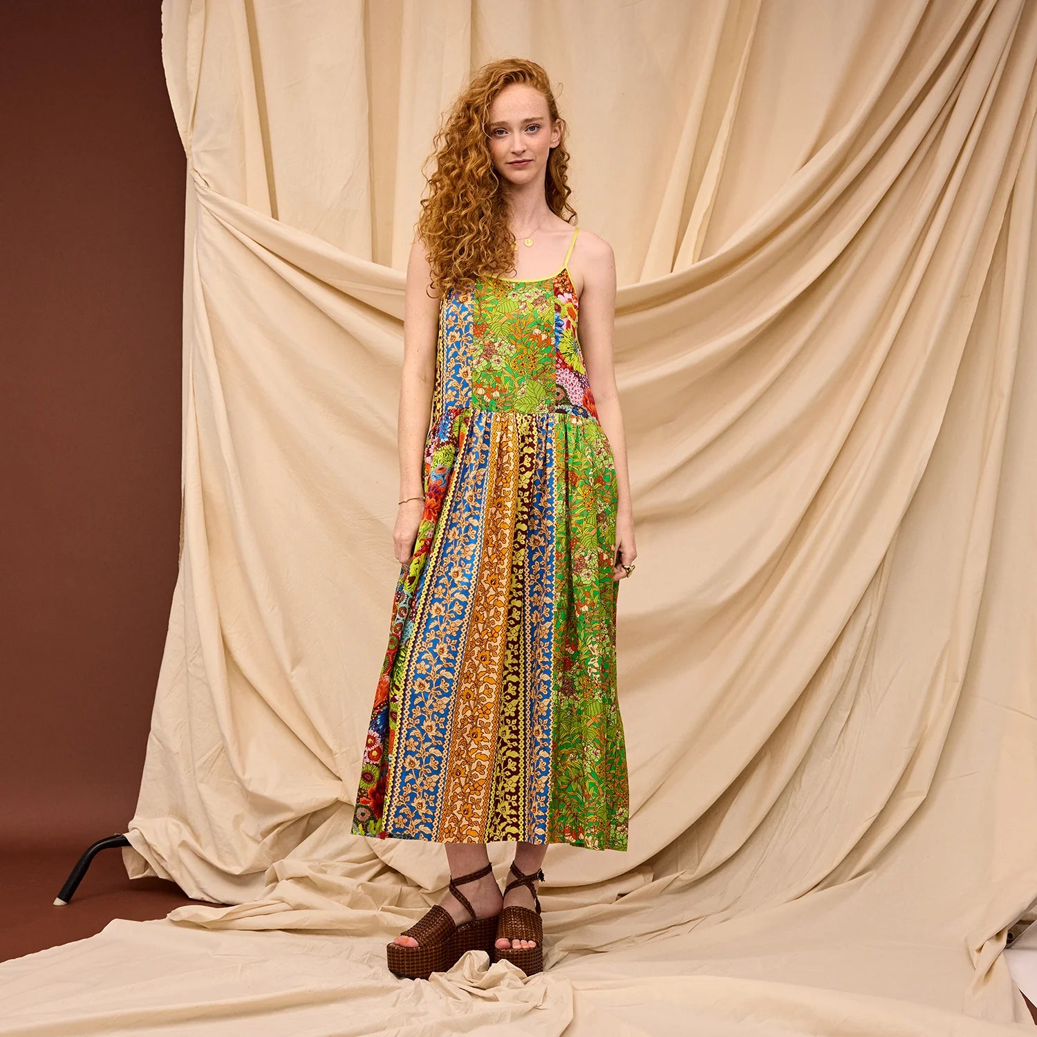 SAGE & CLARE CLAUDIA PATCHWORK DRESS