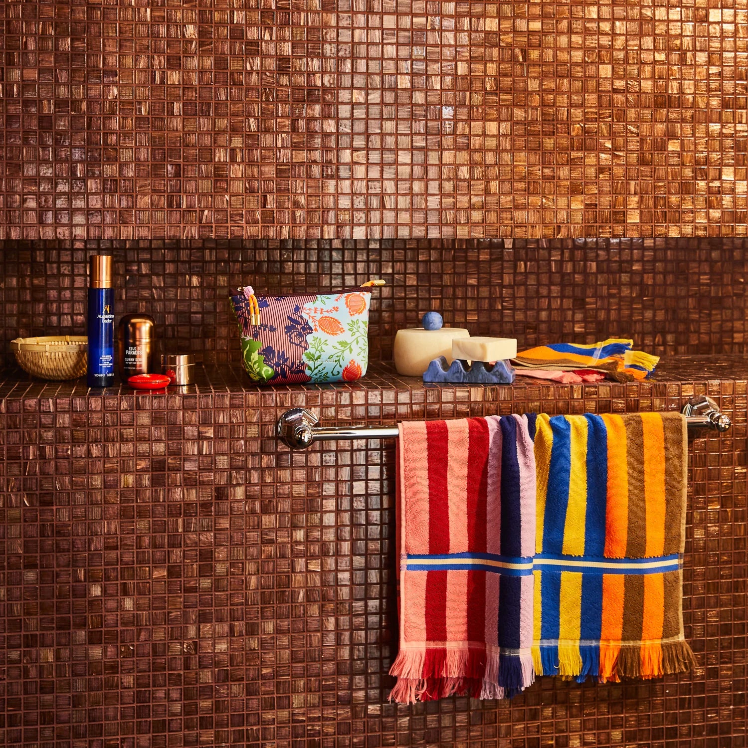 SAGE & CLARE CHIARA FACE WASHER: AZURE