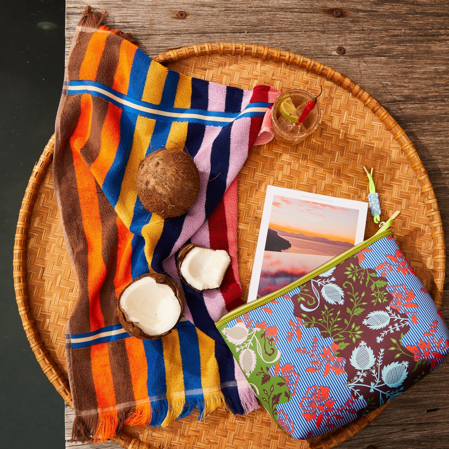 SAGE & CLARE CHIARA HAND TOWEL: AZURE