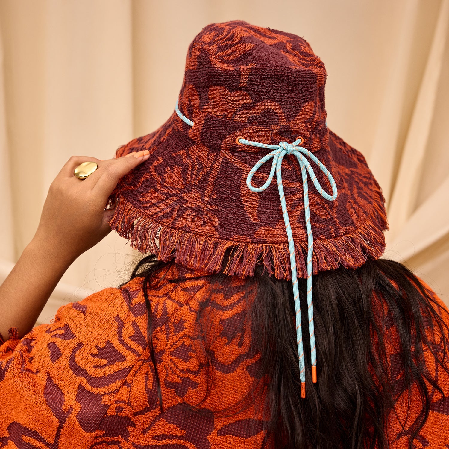 SAGE & CLARE ROSALIA HAT: FLAME