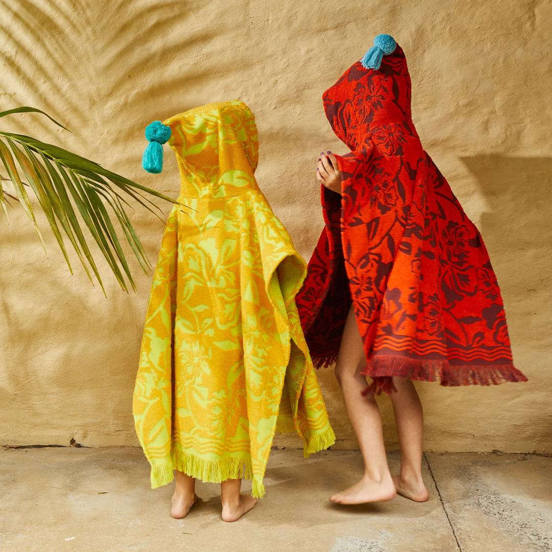 SAGE &amp; CLARE ROSALIA KIDS PONCHO: FLAME