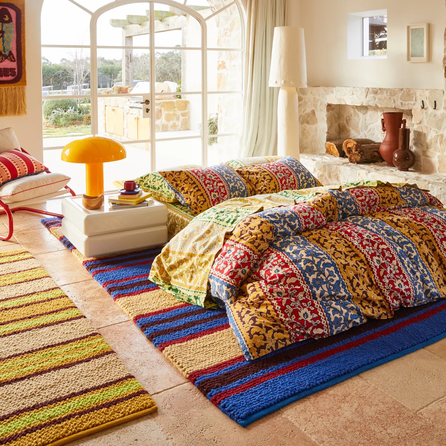 SAGE & CLARE CAPI KNOT RUG: AZURE / 210 X 300CM