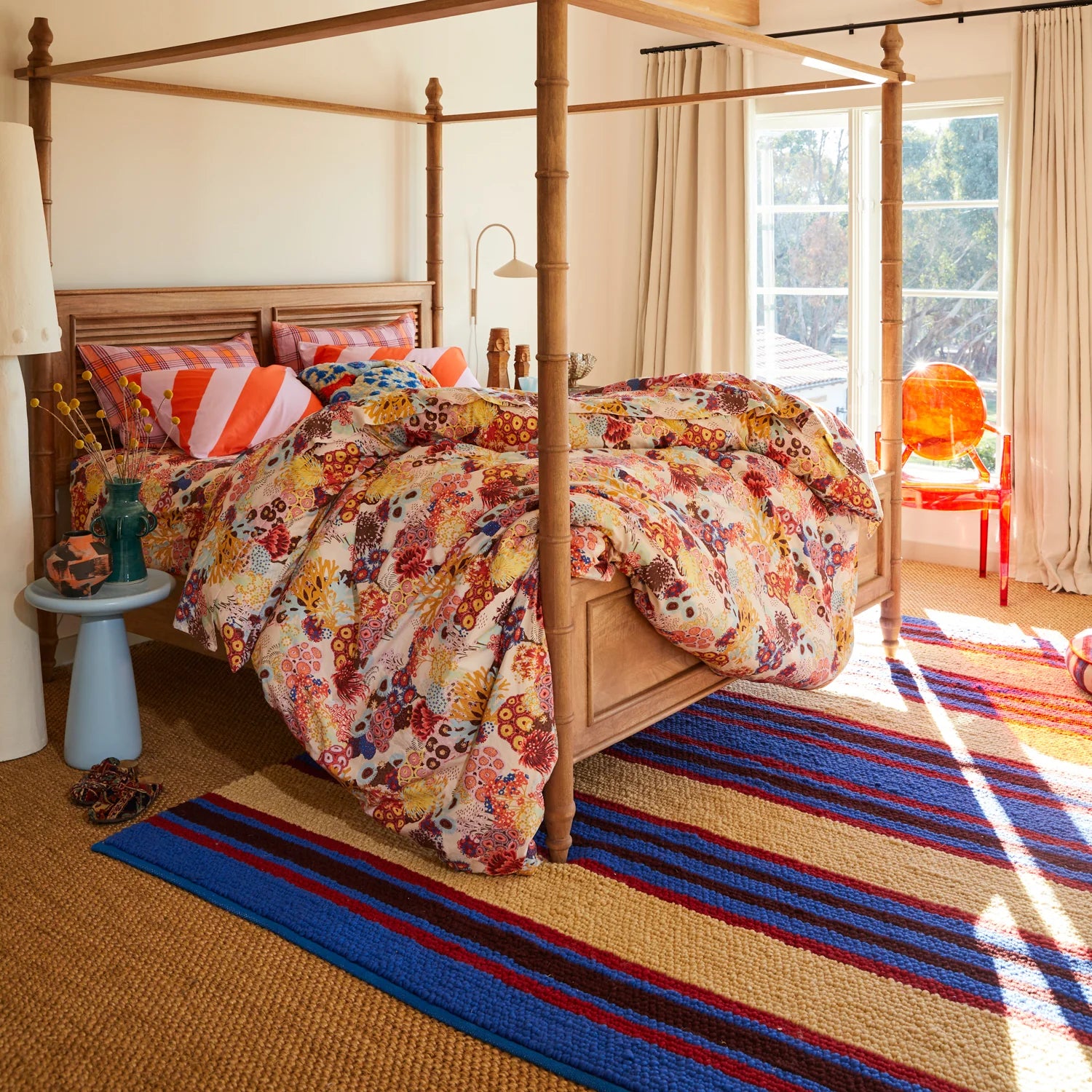 SAGE & CLARE CAPI KNOT RUG: AZURE / 210 X 300CM