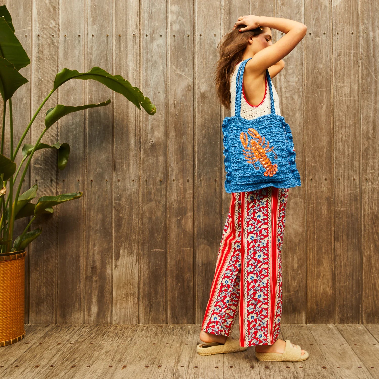 SAGE & CLARE AMELITA CROCHET TOTE BAG