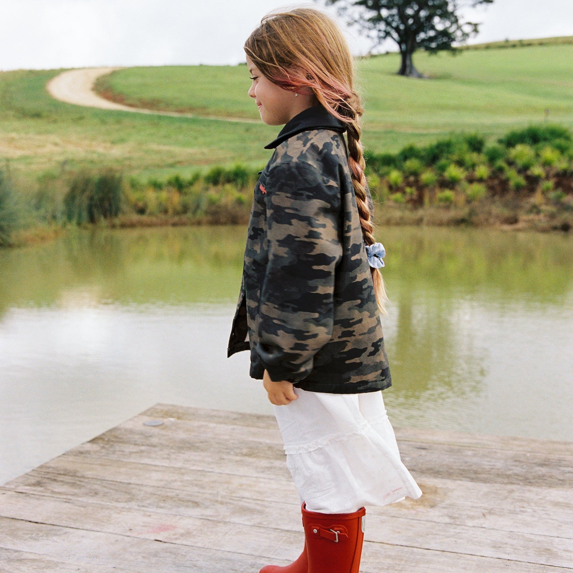 JUNI JNR ROCKY PADDED JACKET: CAMO