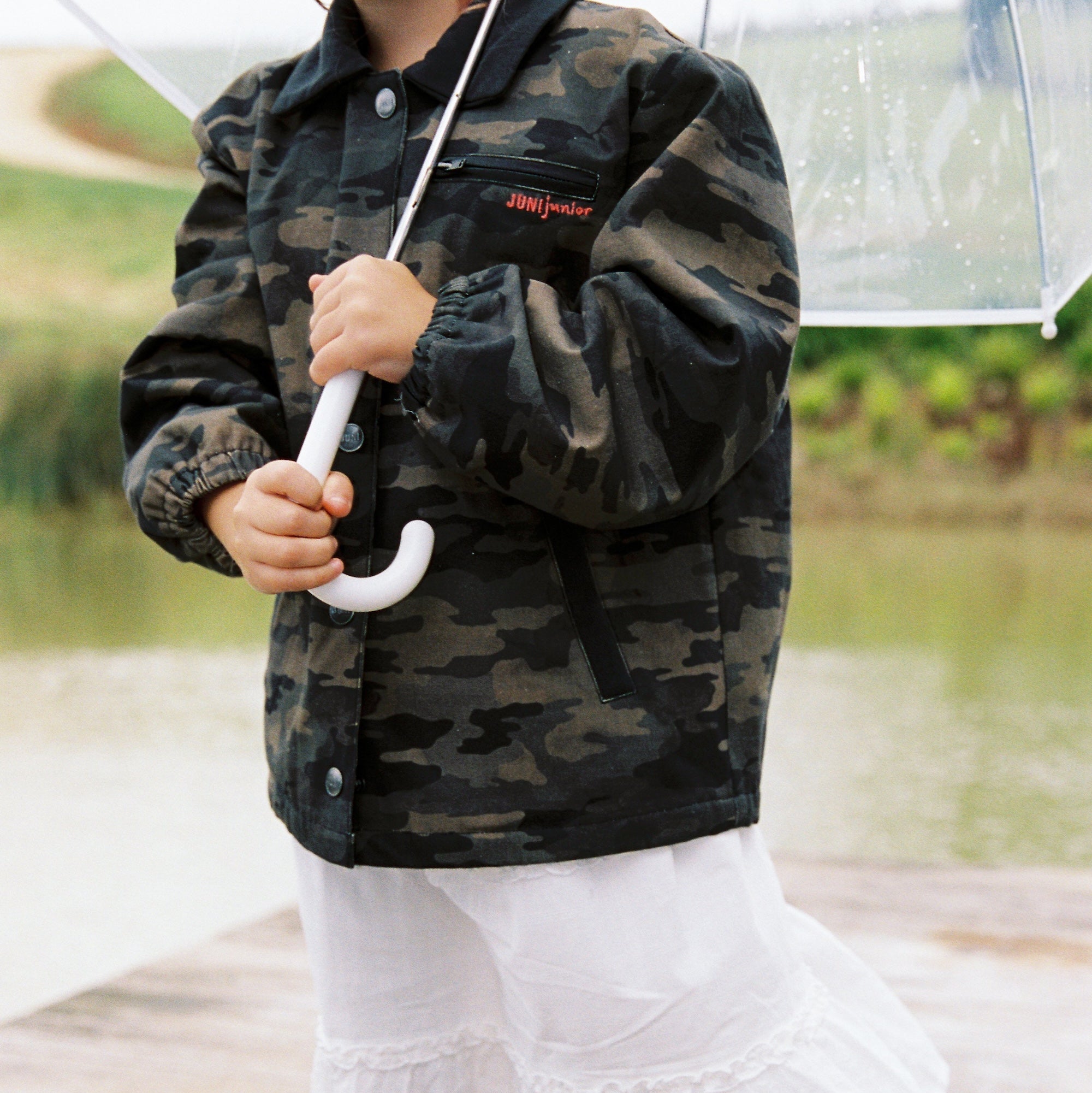 JUNI JNR ROCKY PADDED JACKET: CAMO