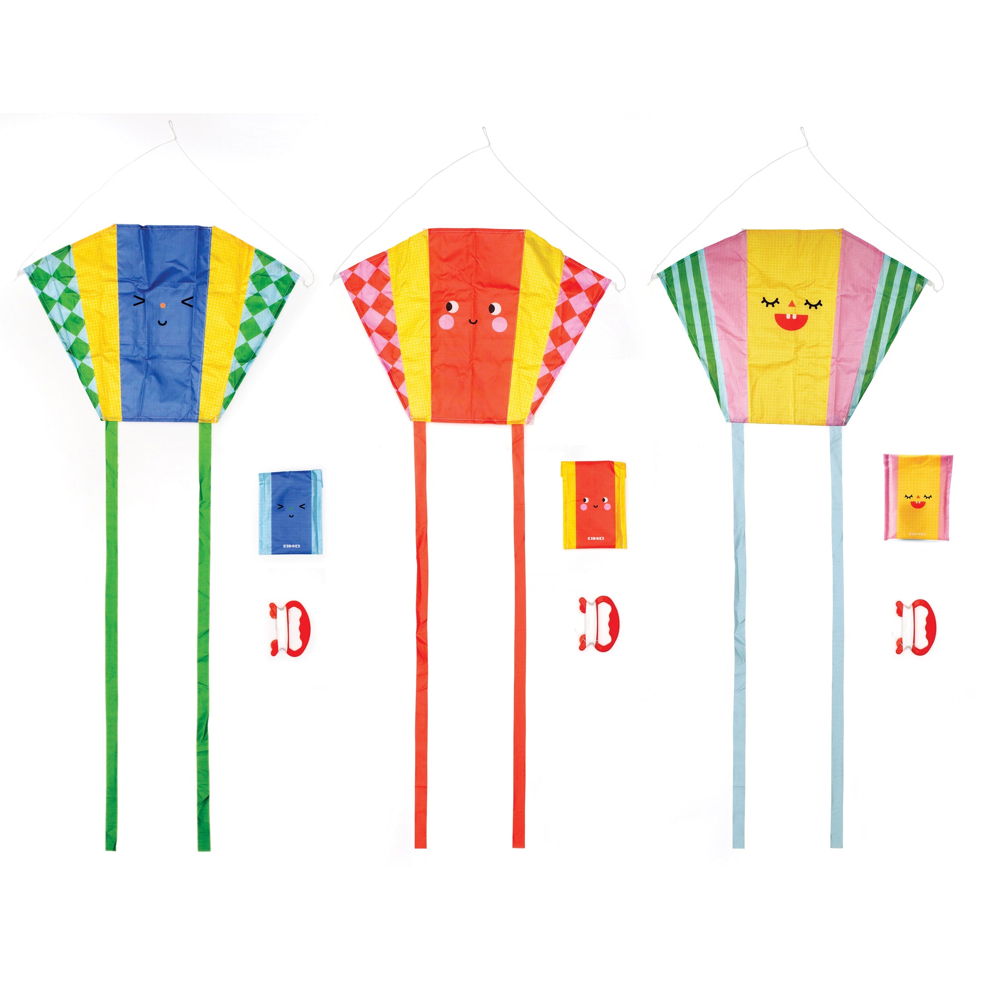 FUNNY FACES POCKET KITE