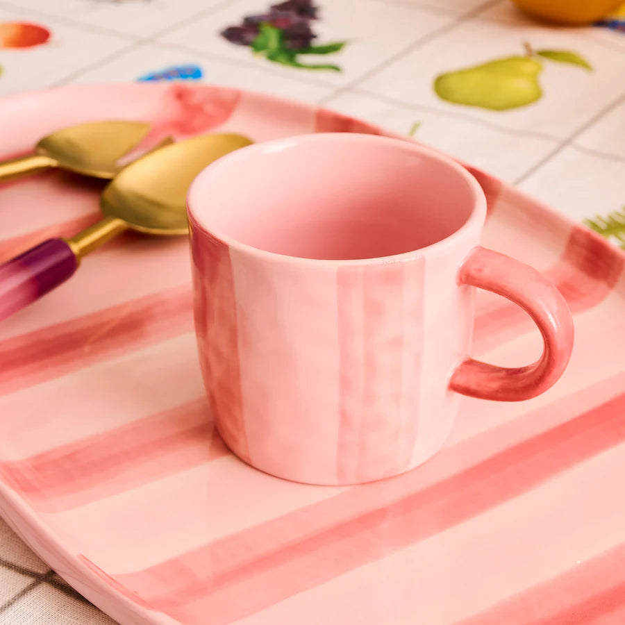 KIP & CO PINK STRIPE MUG