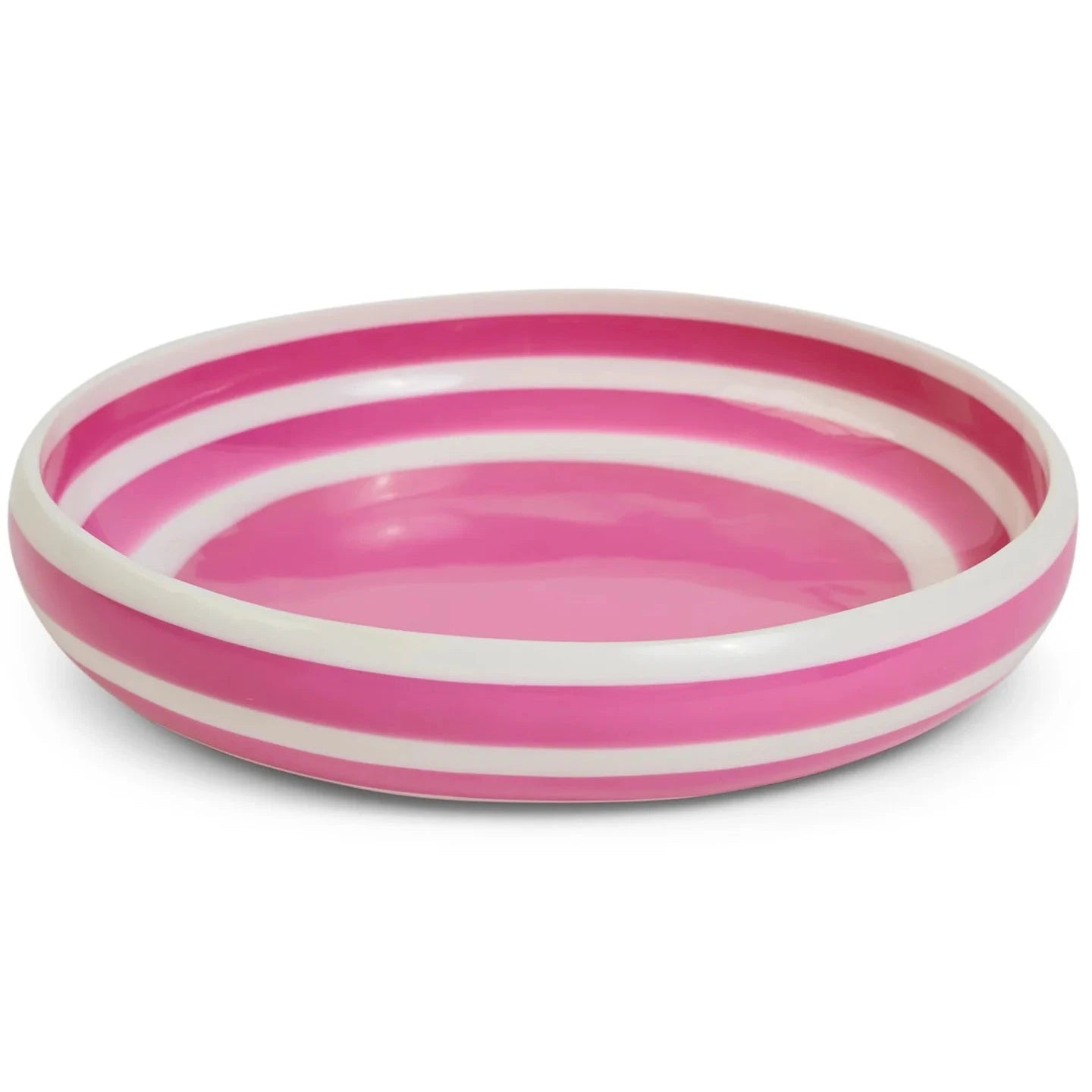 KIP & CO GYPSY ROSE STRIPE RESIN SERVING BOWL