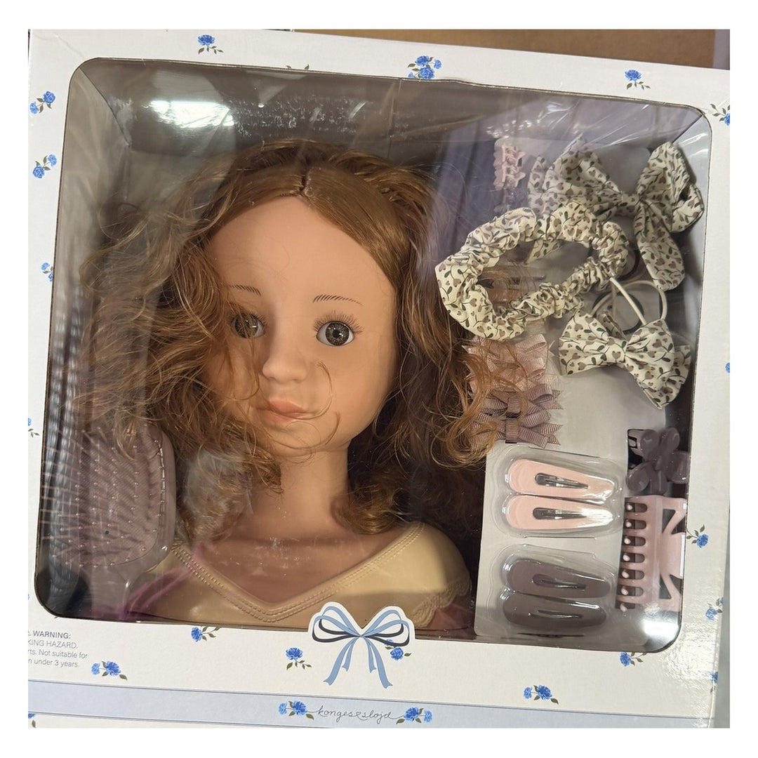 Konges Sløjd Doll Hair Salon in the floral box
