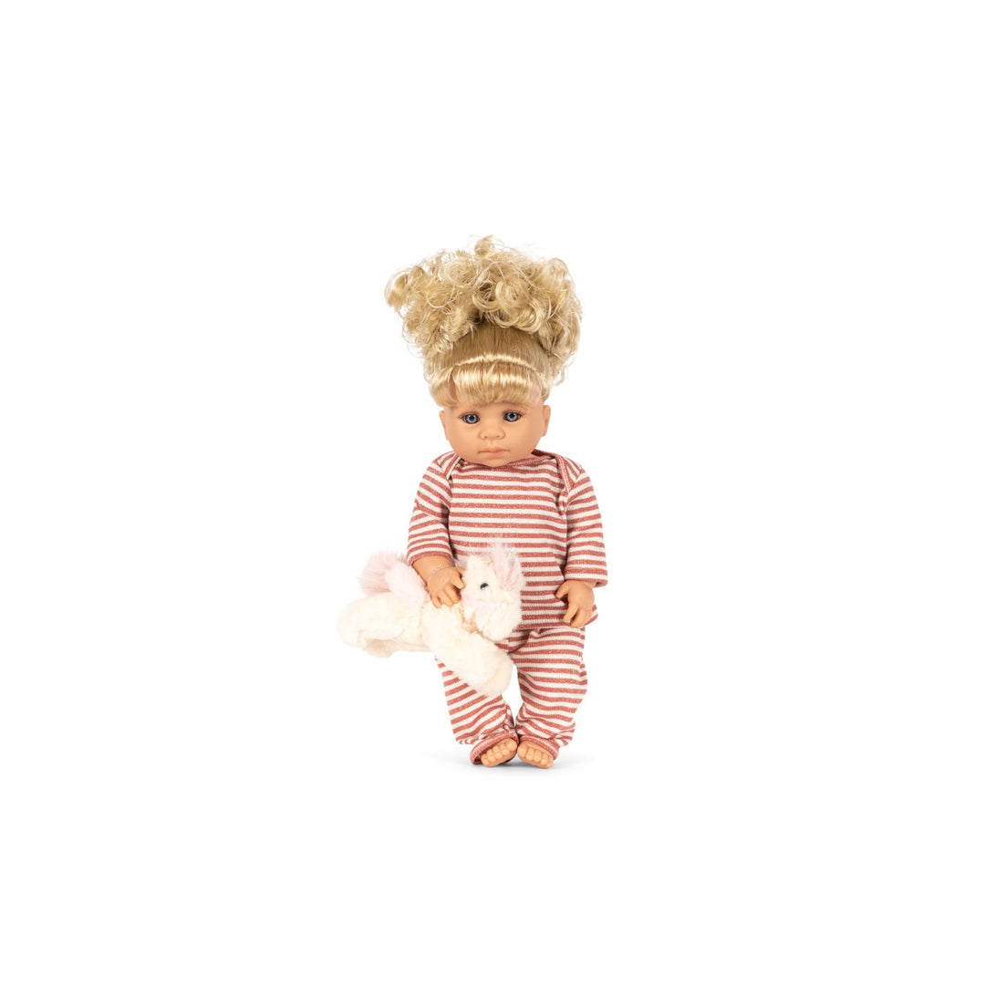 Konges Sløjd Noemi Unicorn Doll: Rose Cream Stripe
