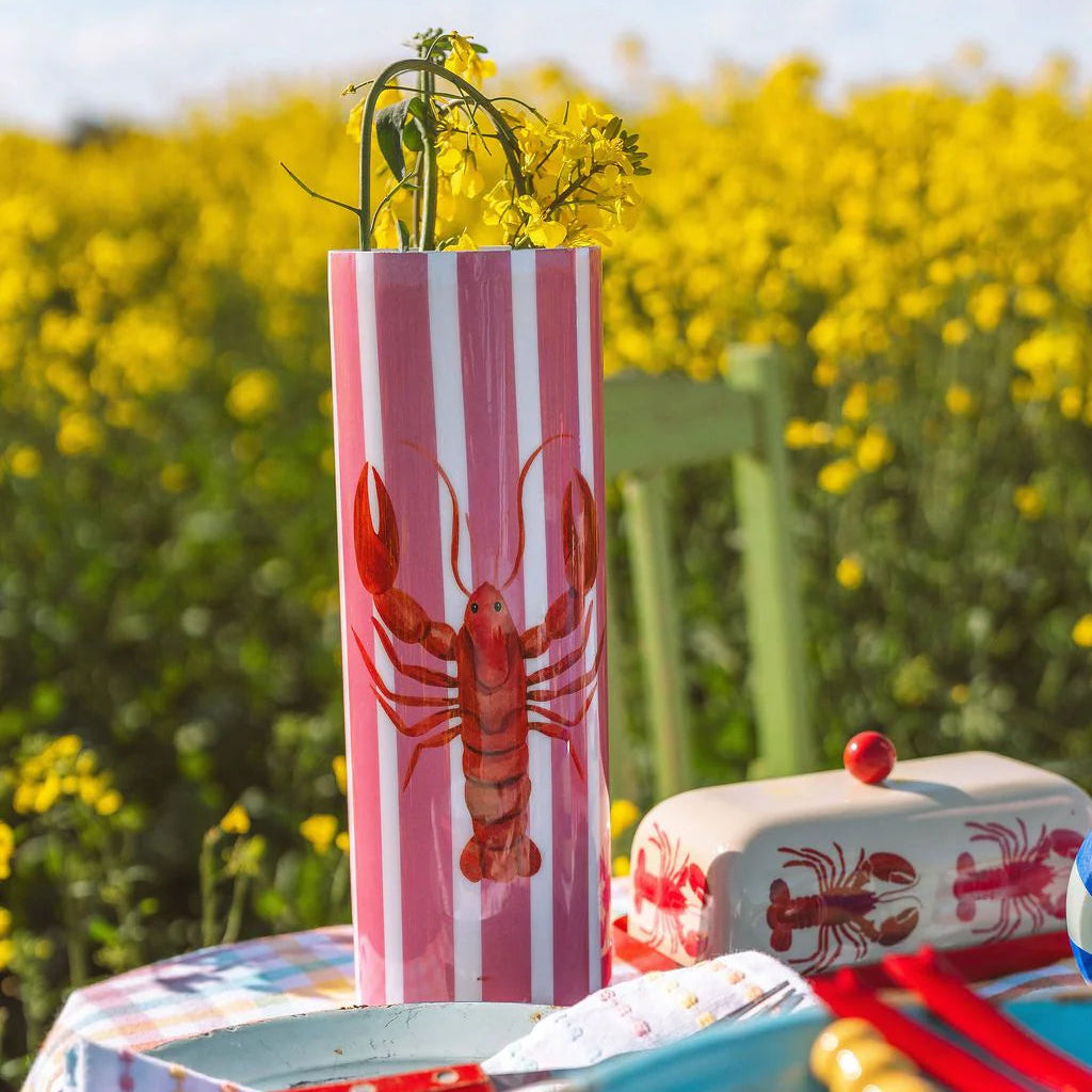 PINK LOBSTER VASE
