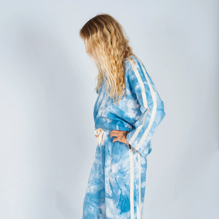 ATMOSEA LOUNGE L/S TEE: CLOUD TIE DYE