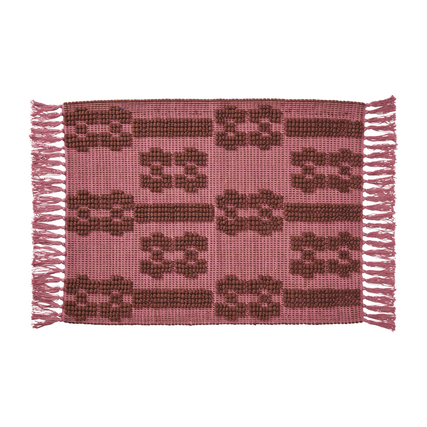 SAGE & CLARE SAWA COTTON MAT: ROSEWATER