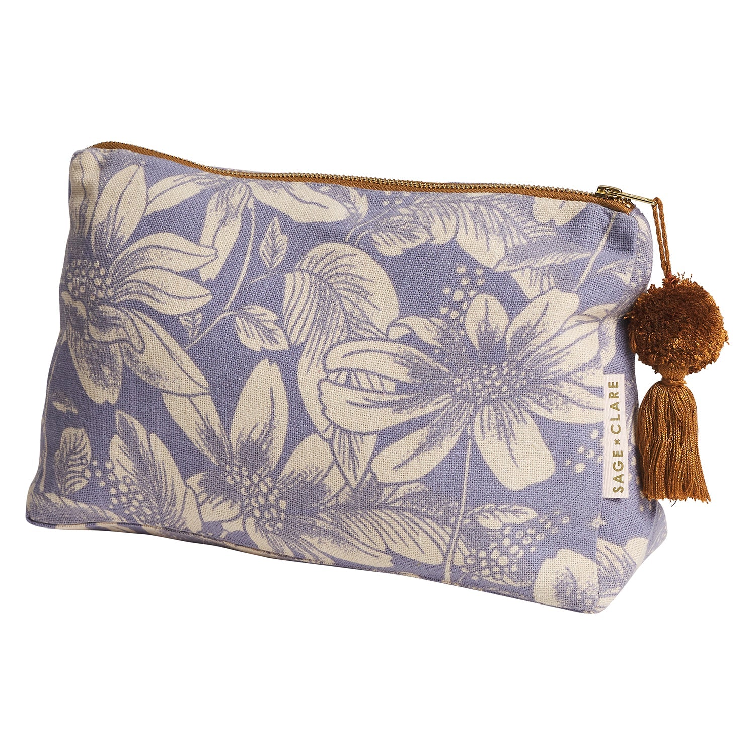 SAGE & CLARE AMRITA COSMETIC BAG: STORM