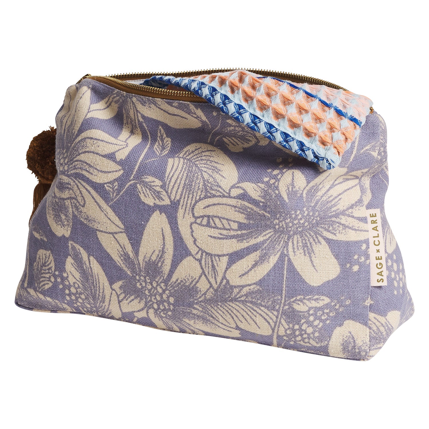 SAGE & CLARE AMRITA COSMETIC BAG: STORM