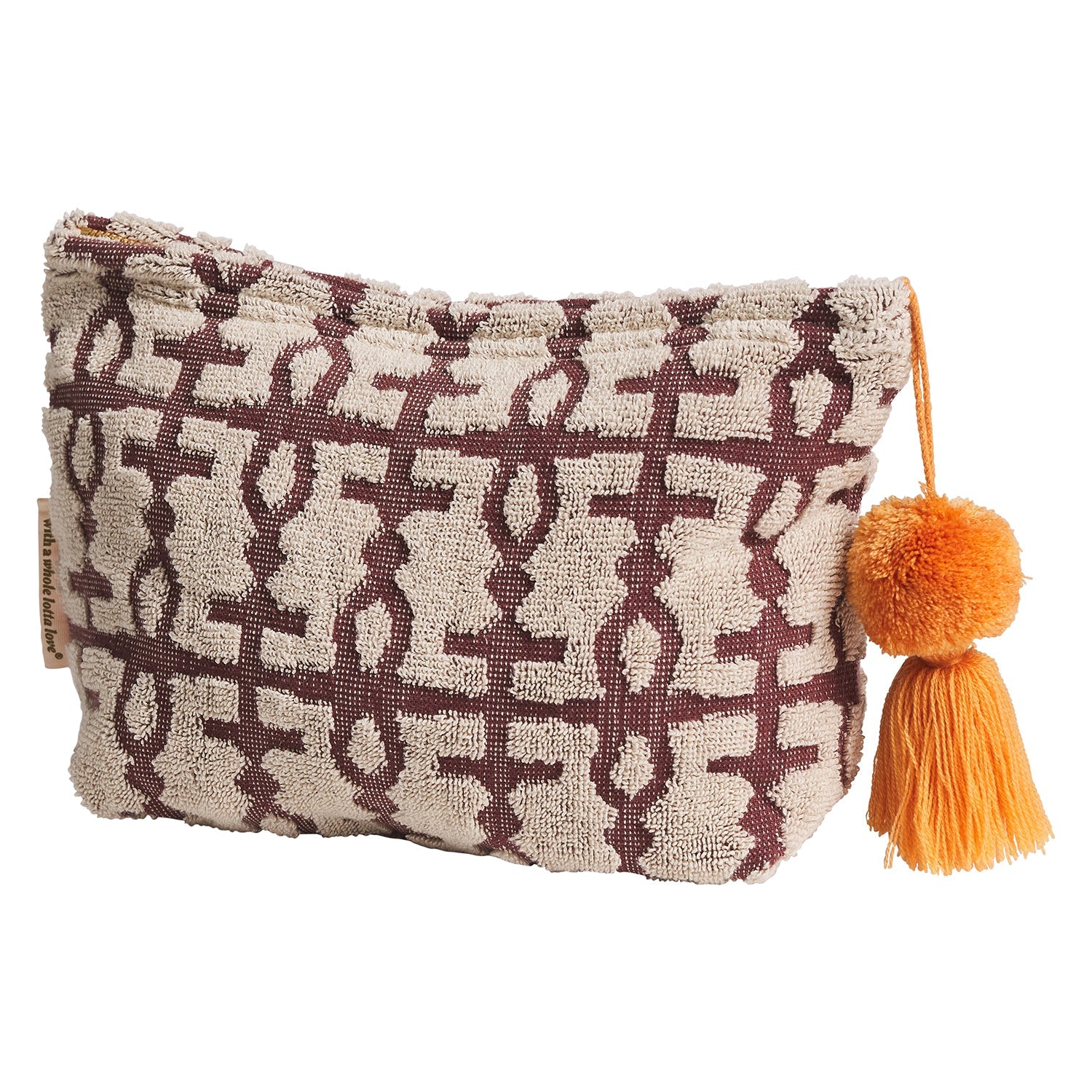 SAGE & CLARE AMATA TERRY POUCH: CLOVE