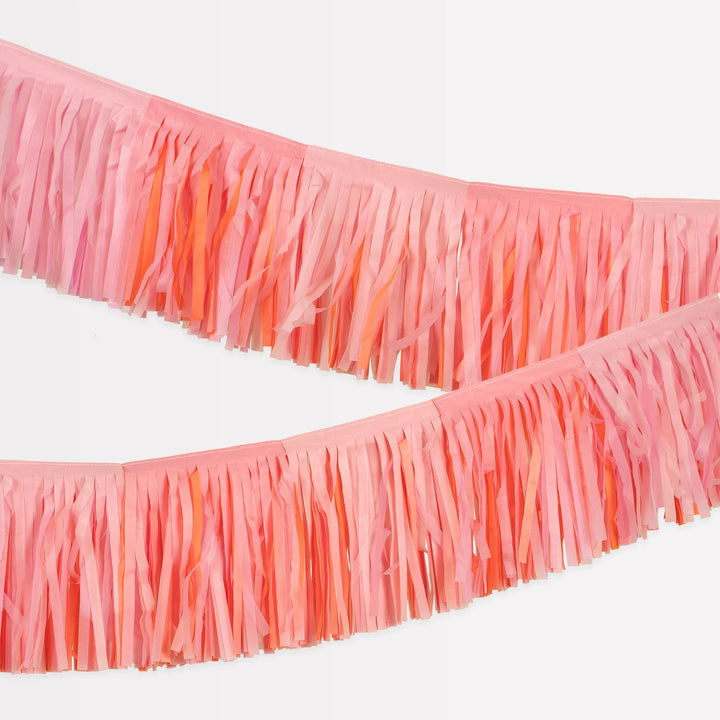 MERI MERI PINK FRINGE GARLAND