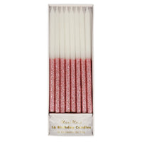MERI MERI DUSKY PINK GLITTER DIPPED CANDLES