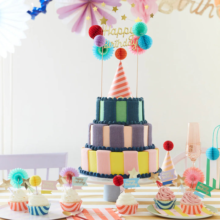 MERI MERI STRIPE PARTY CUPCAKE KIT