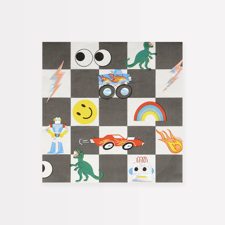 MERI MERI TOYBOX LARGE NAPKIN 16PK