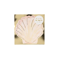 MERI MERI WATERCOLOUR CLAM SHELL NAPKINS 16PC