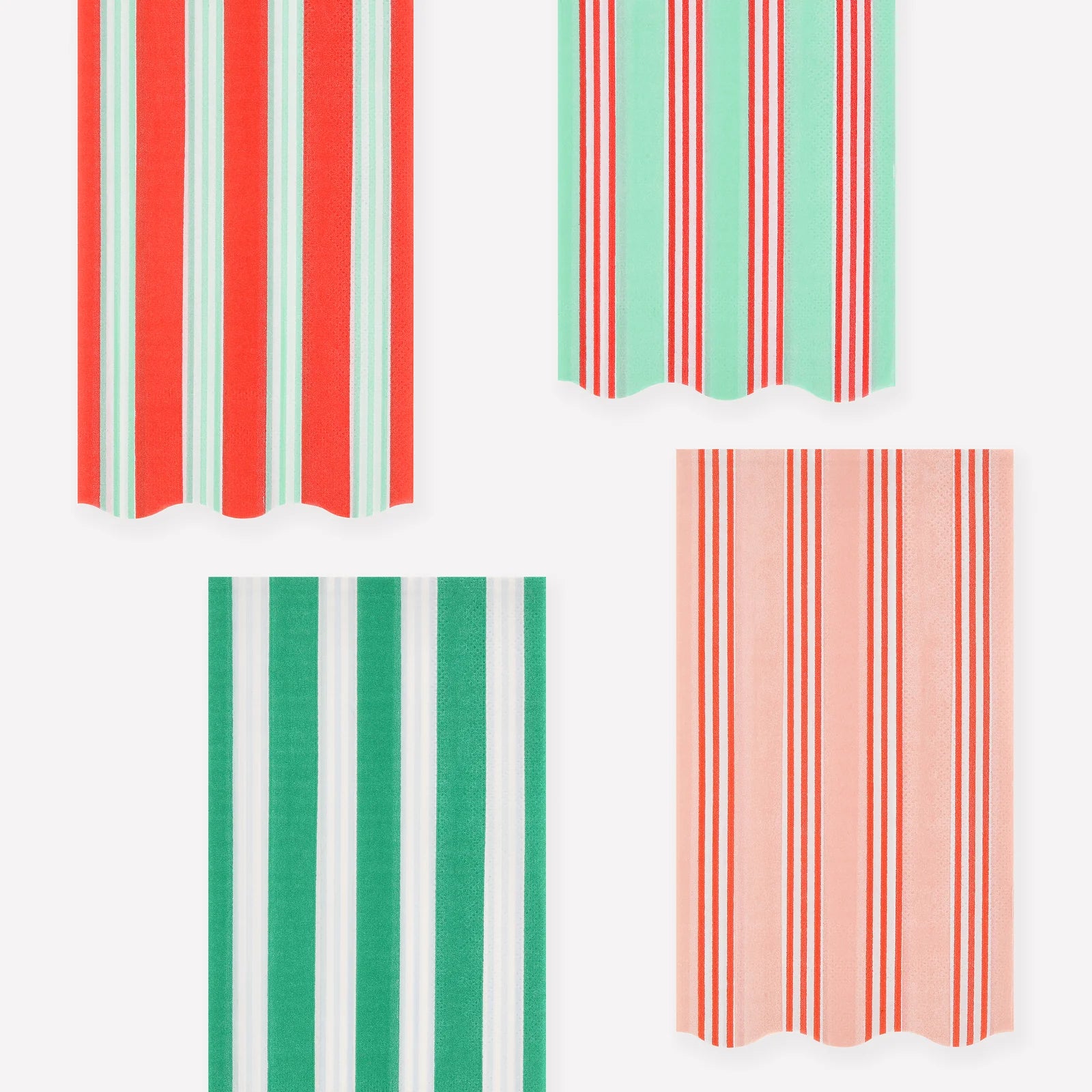 MERI MERI FESTIVE STRIPE NAPKINS 16PC