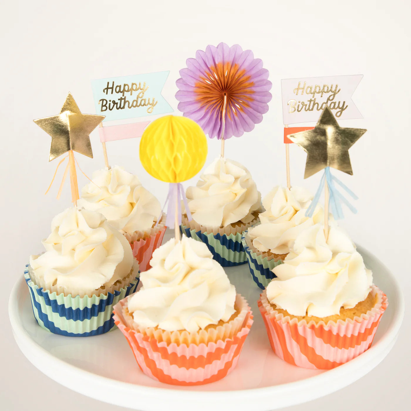 MERI MERI STRIPE PARTY CUPCAKE KIT