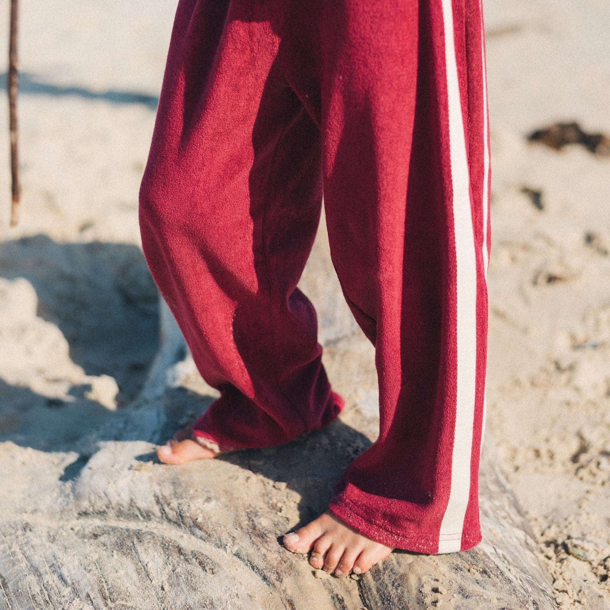 ATMOSEA MINI TERRY PANT: BERRY