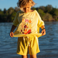 ATMOSEA MINI TERRY SHORT: BUTTER YELLOW