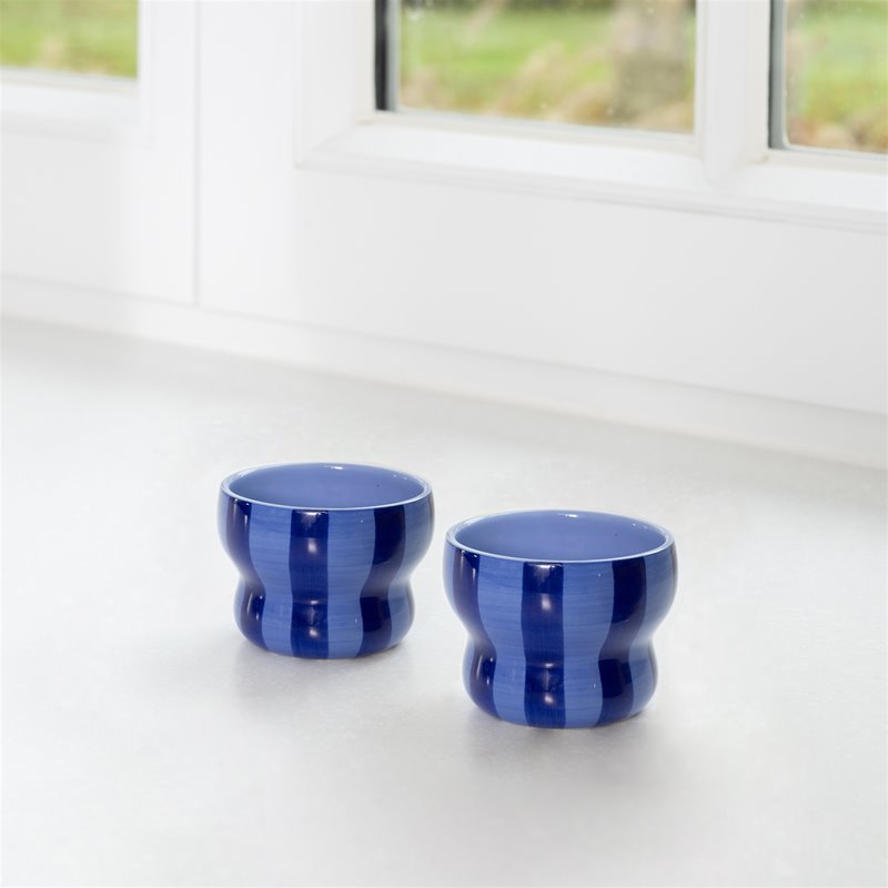 KLEVERING CIRCUS MUG 2PC SET: BLUE / SML