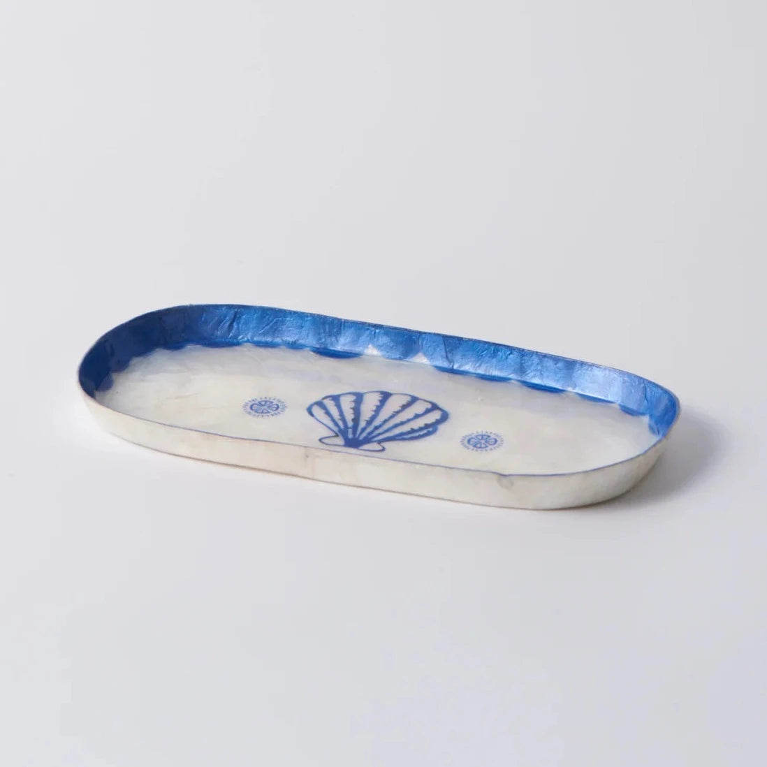 J&CO ATLANTIC SHELL TRAY: BLUE