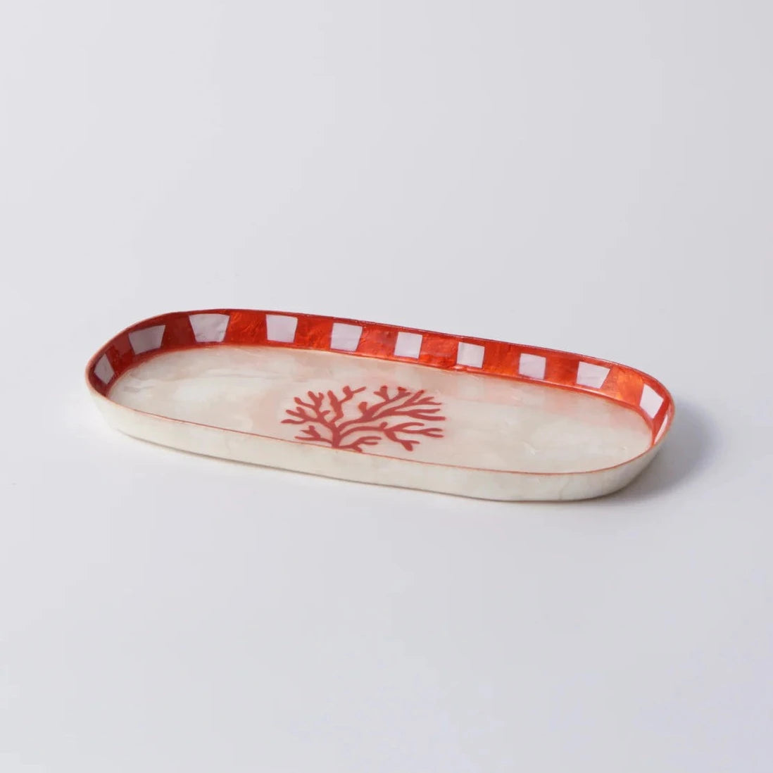 J&CO ATLANTIC CORAL TRAY: RED