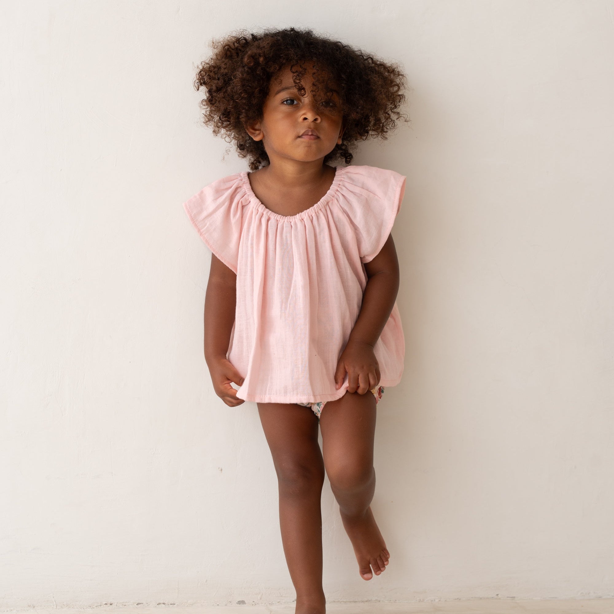 ILLOURA THE LABEL FREYA BLOUSE: PEONY