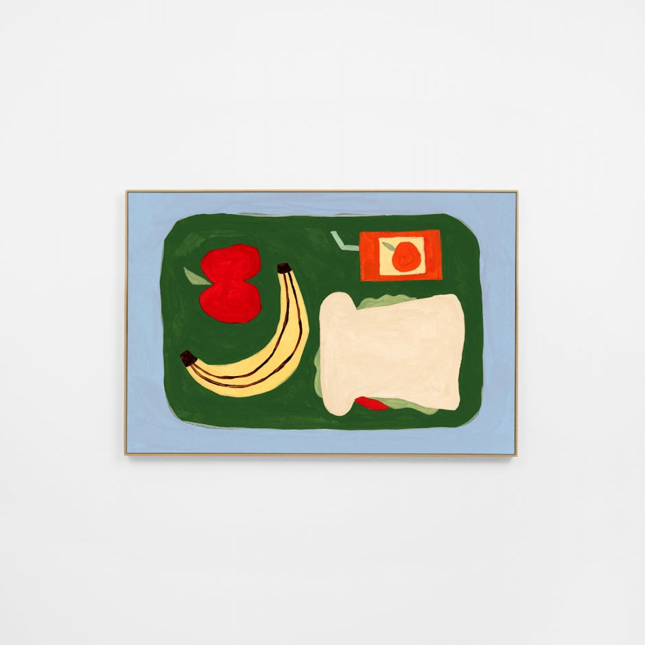 PACKED LUNCH GREEN CANVAS