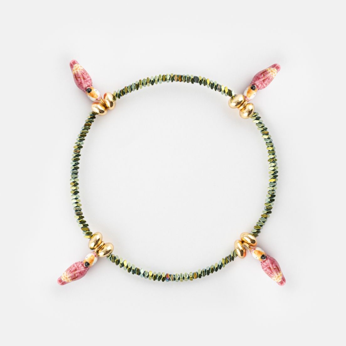 NACH PINK COCKATOO BEAD BRACELET