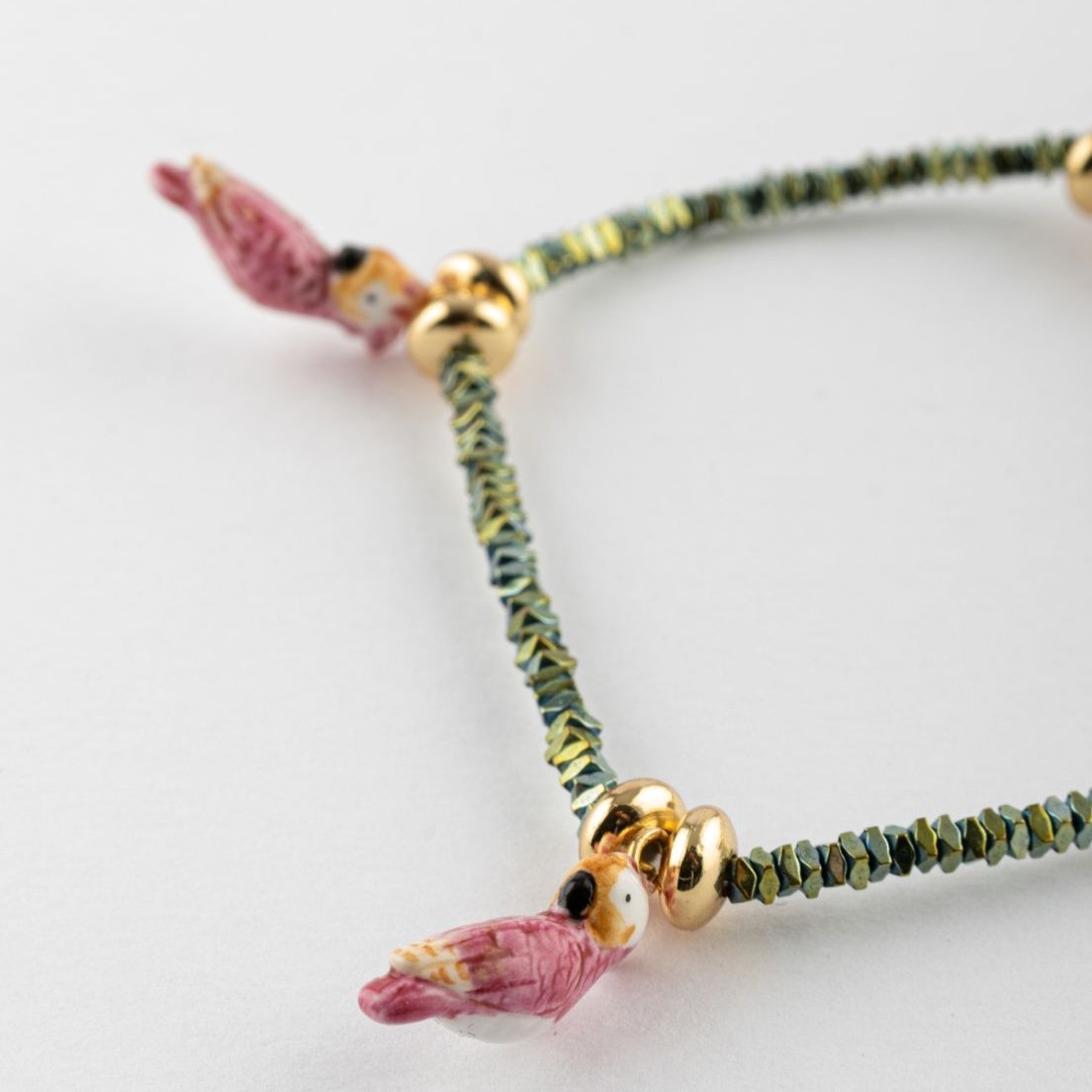 NACH PINK COCKATOO BEAD BRACELET