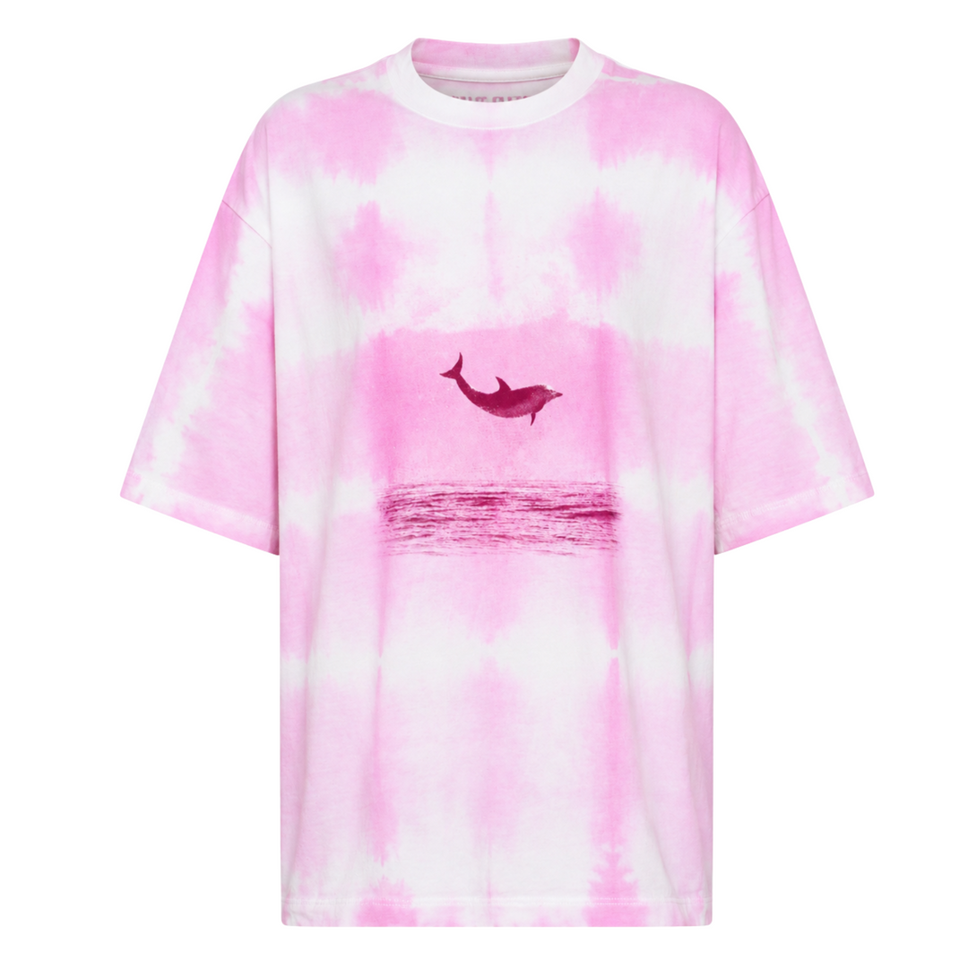 PATCHS STUDIO PINK DOLPHIN TEE