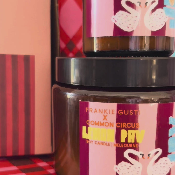 FRANKIE GUSTI X COMMON CIRCUS CANDLE: LEMON PAV / LITTLE HONEY