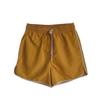 THE SET THE QUICK DRY SWIM SHORT: CAMEL