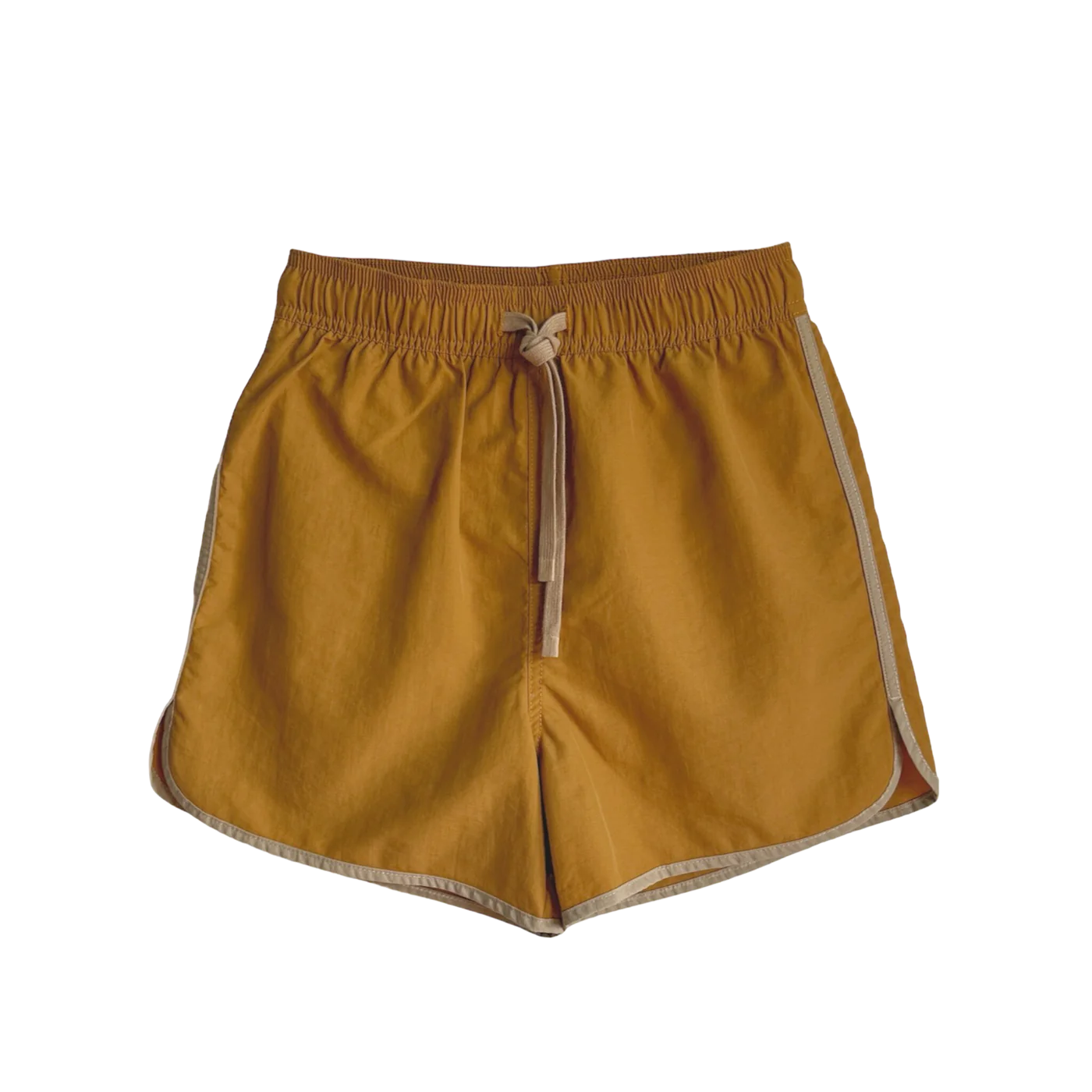 THE SET THE QUICK DRY SWIM SHORT: CAMEL